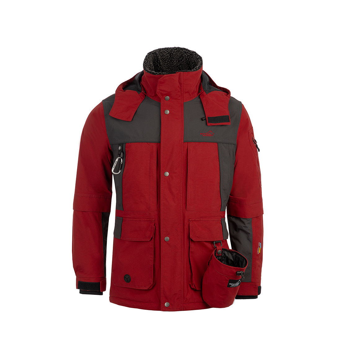 Arrak Outdoor Original Miesten/Unisex Takki - Punainen/Anthracite, S - 4