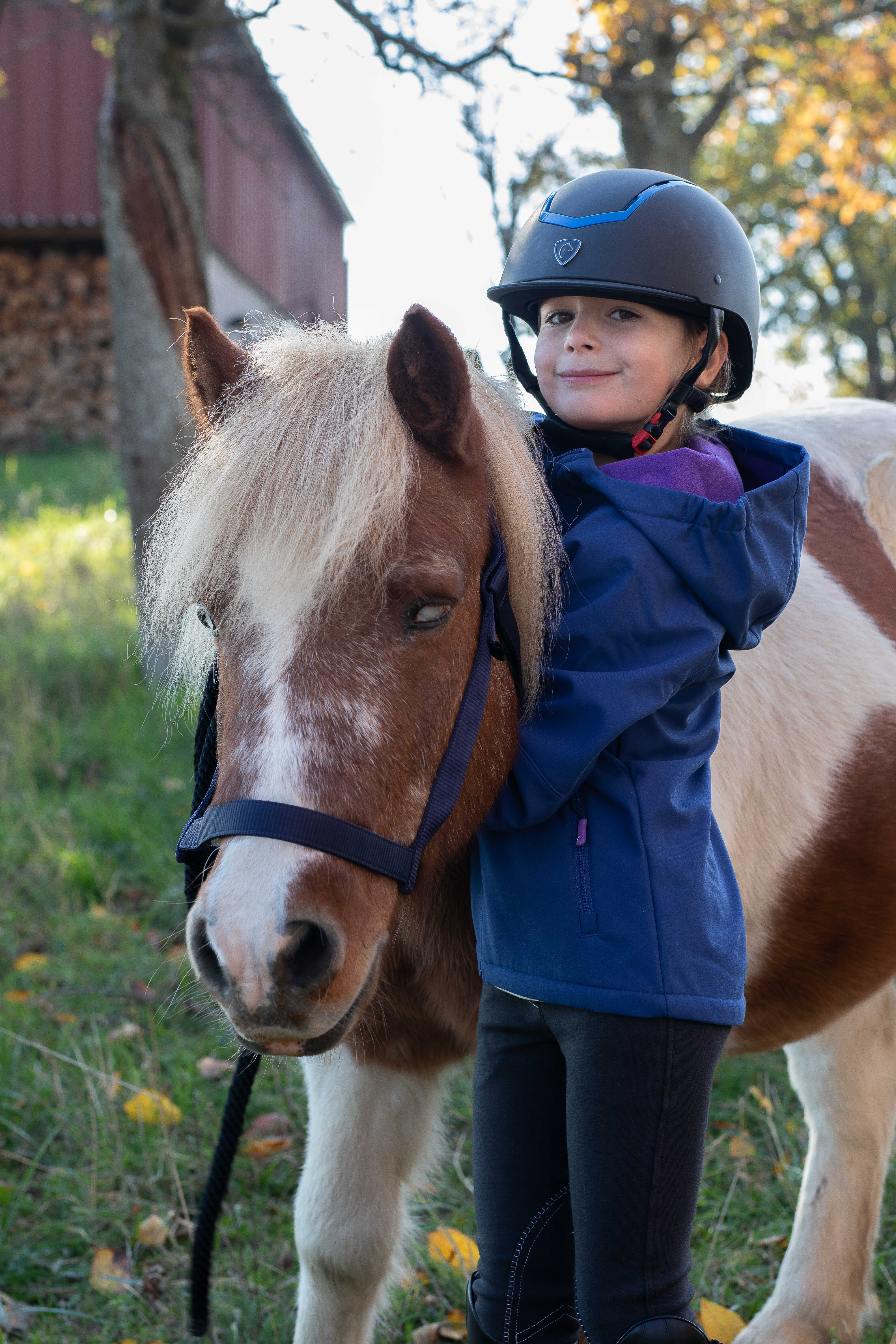 Equi-Kids Amandine Softshelljacka Navy - 3