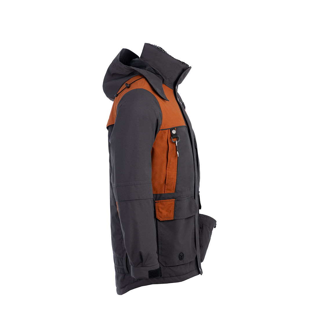 Arrak Outdoor Original Miesten/Unisex Takki - Anthracite/Oranssi, XL - 6
