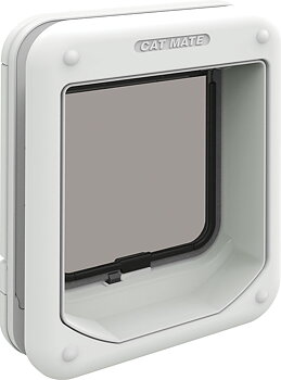 Petmate 4-Way Cat Flap with Locking Option - White
