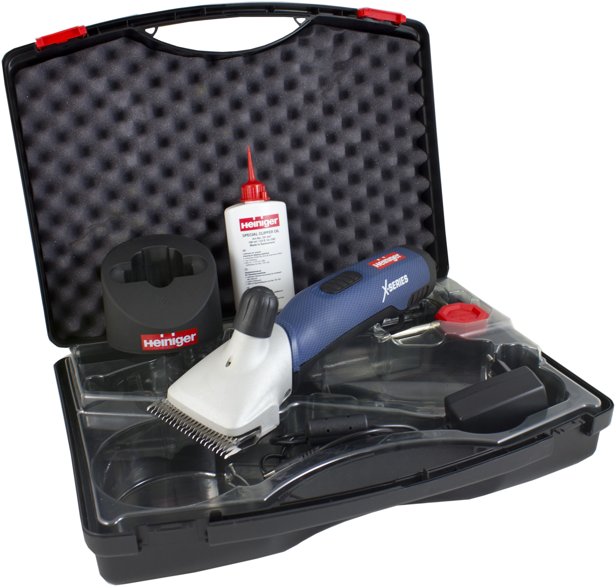 HEINIGER Xplorer Cordless Clippers Blue/Black/Grey - 2