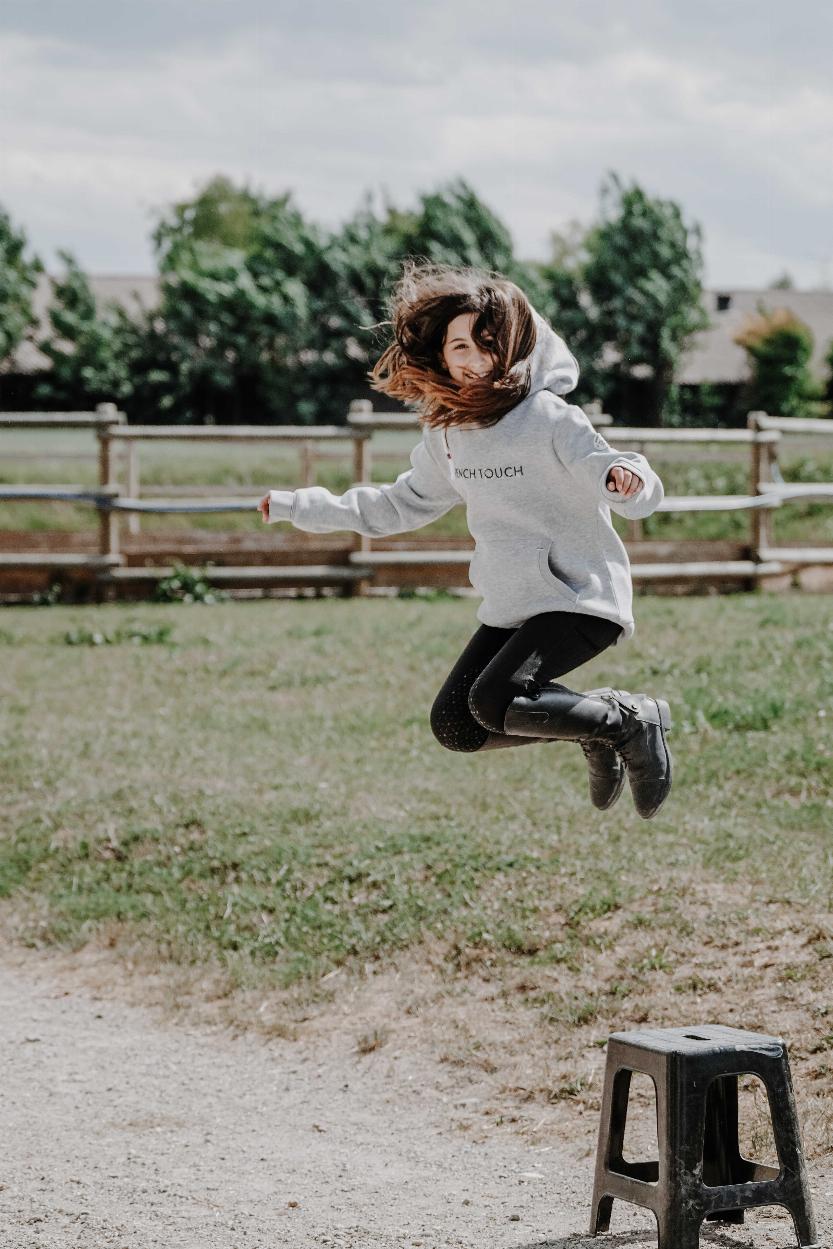 Equitheme Britney Junior Hoodie Grå