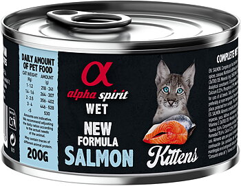 AlphaSpirit CAT Märkäruoka Kissanpennuille Lohenmaku