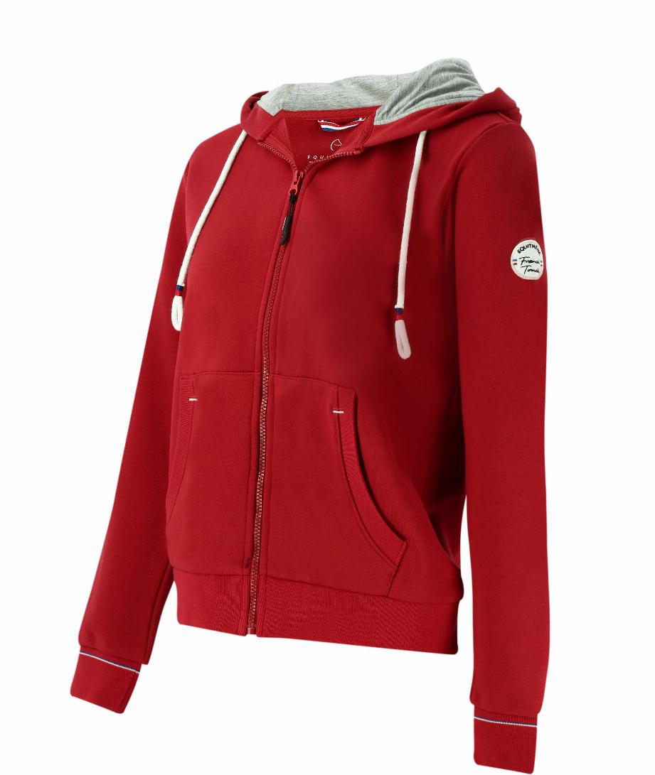 Equithème Shortney Zip Hoodie Cherry (XS)