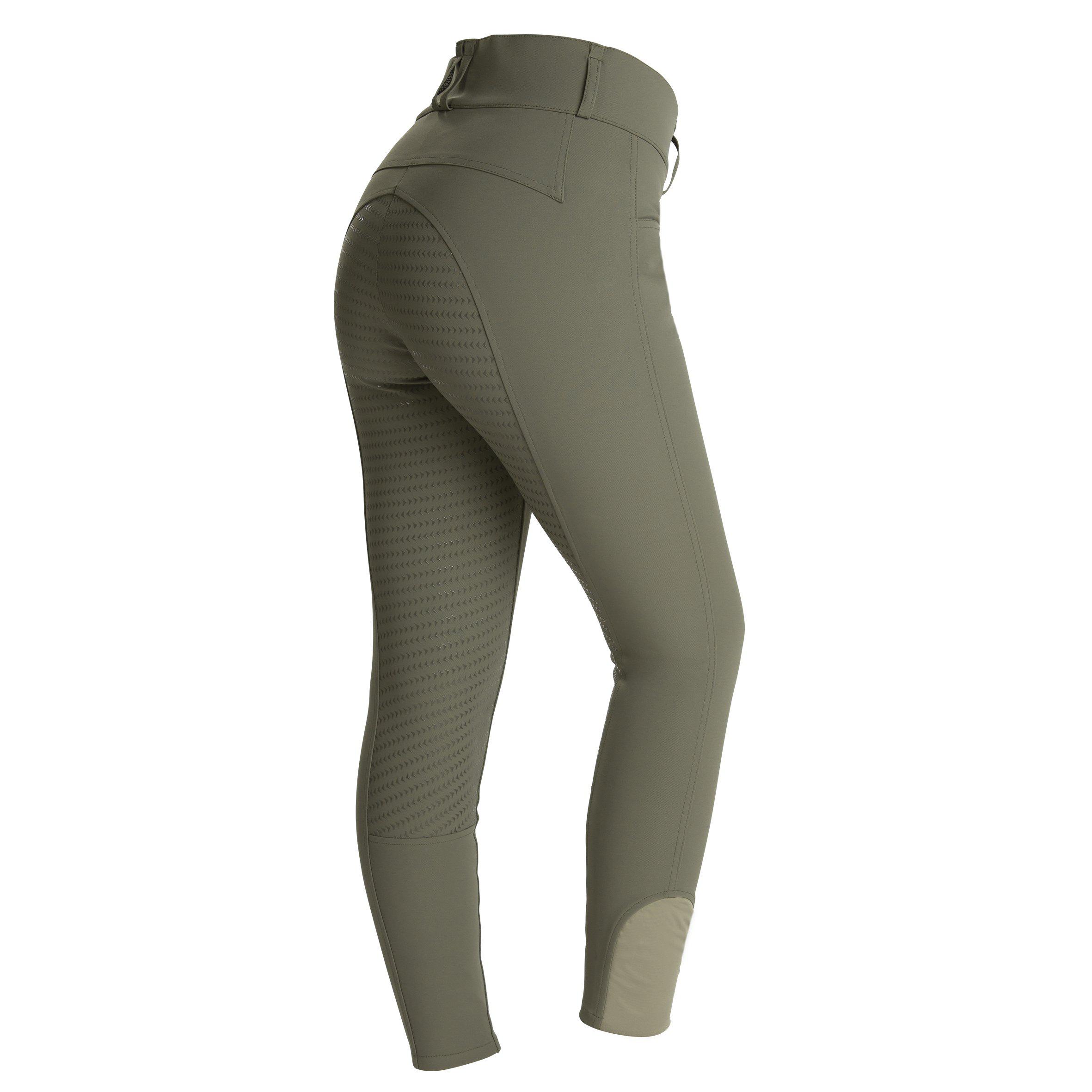 Horse Life Candy Breeches Super-X Full-Seat Silicone - Olive, 42 - 2