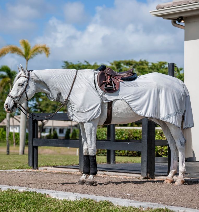 Horseware Amigo Flyrider (0g light) - Silver/Titanium Grey & Silver (L 145-155 cm)