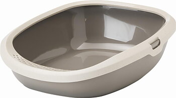 Savic Happy Planet Gizmo Cat Litter Box Large - Grey L:52 x B:39,5 x H:15 cm