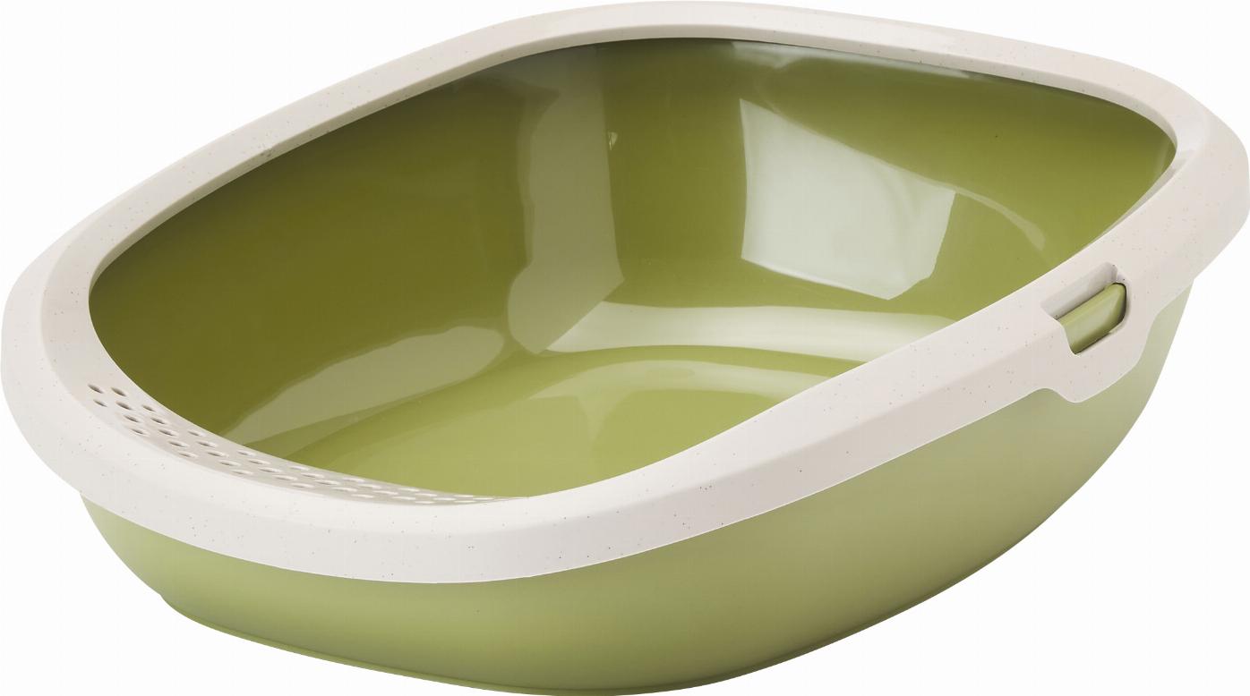 Savic Happy Planet Gizmo Kattlåda Large - Grön L:52 x B:39,5 x H:15 cm