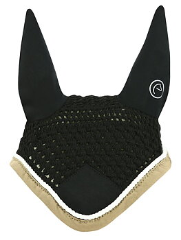 EQUITHEME Polyfun Fly Veil Black/Taupe