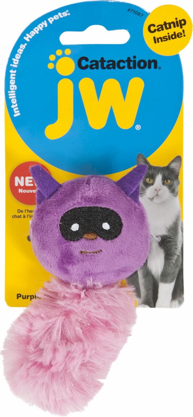 JW Cataction Kattleksak med Kattmynta Tvättbjörn - Lilla/Rosa