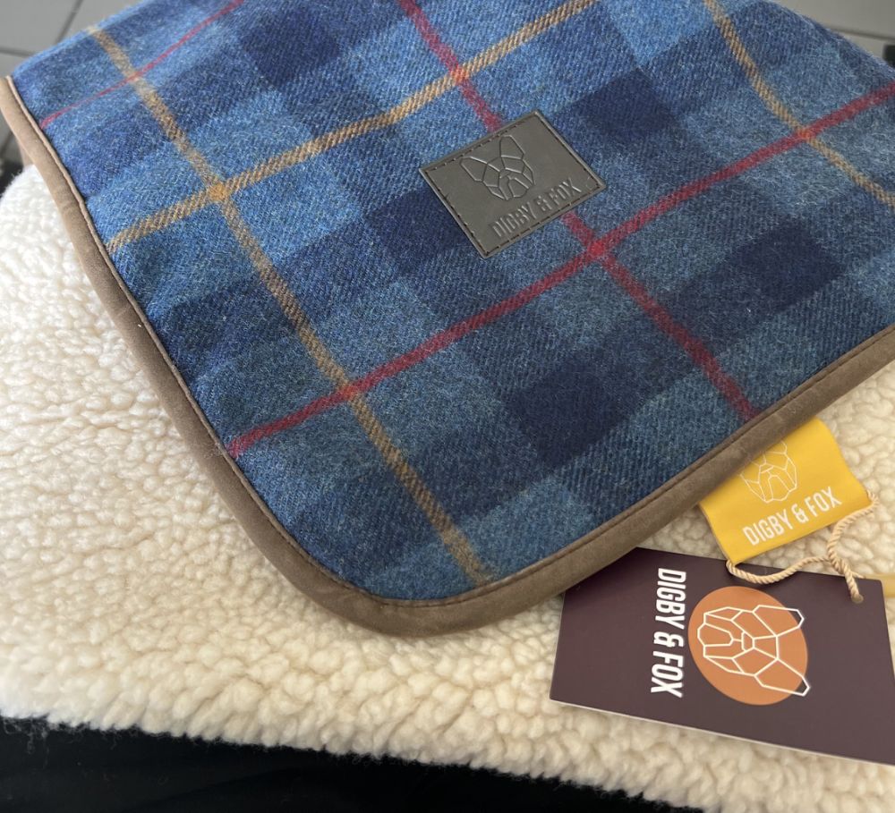 Digby & Fox Tweed Hundfilt 80x100 cm - Navy 