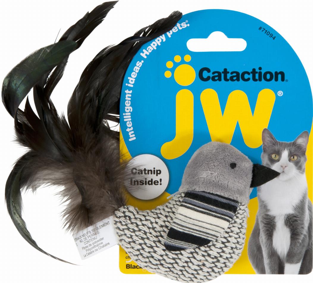 JW Cataction Fågel Kattleksak