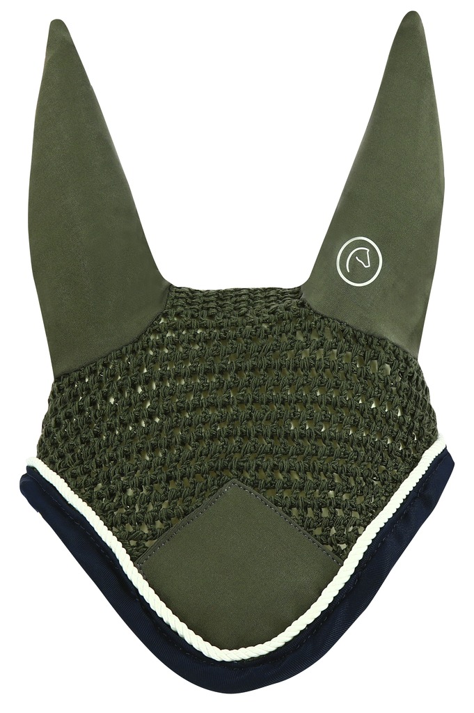 EQUITHEME Polyfun Fly Veil Dark Gray/Navy - Full size