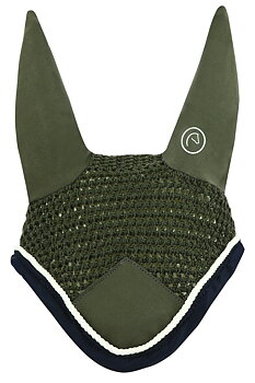 EQUITHEME Polyfun Fly Veil Dark Gray/Navy - Full size