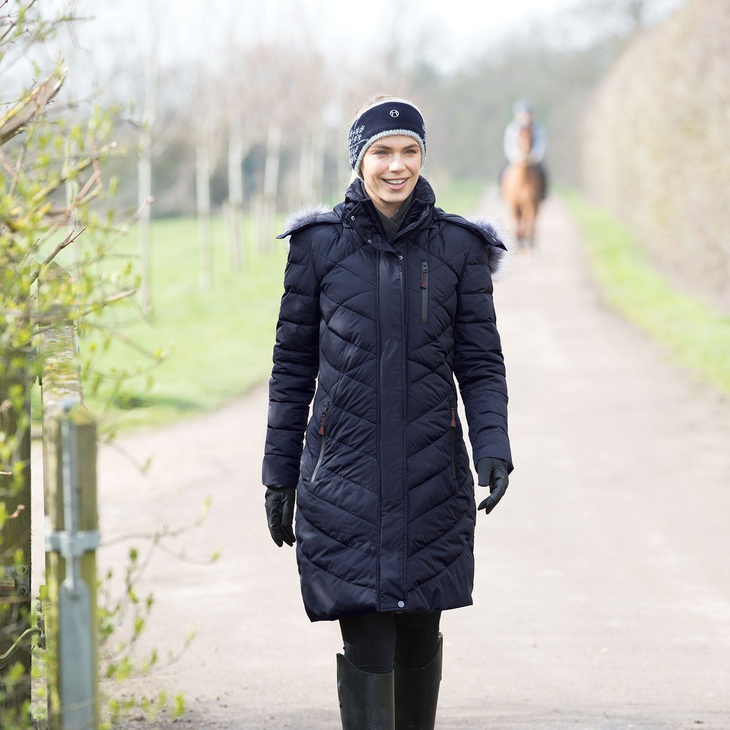 equetech rowant long quilted coat