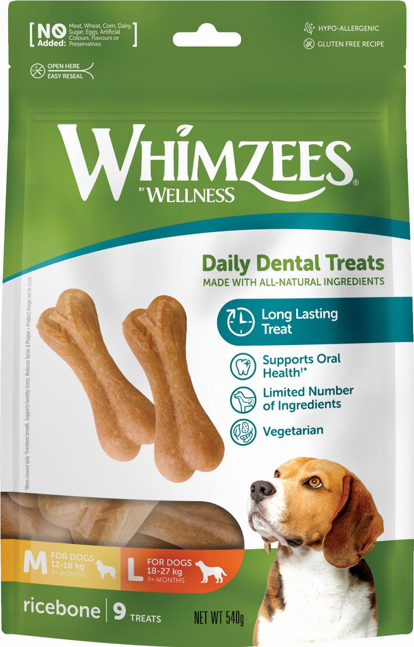Whimzees Ricebone Dentaltugg L 540 g
