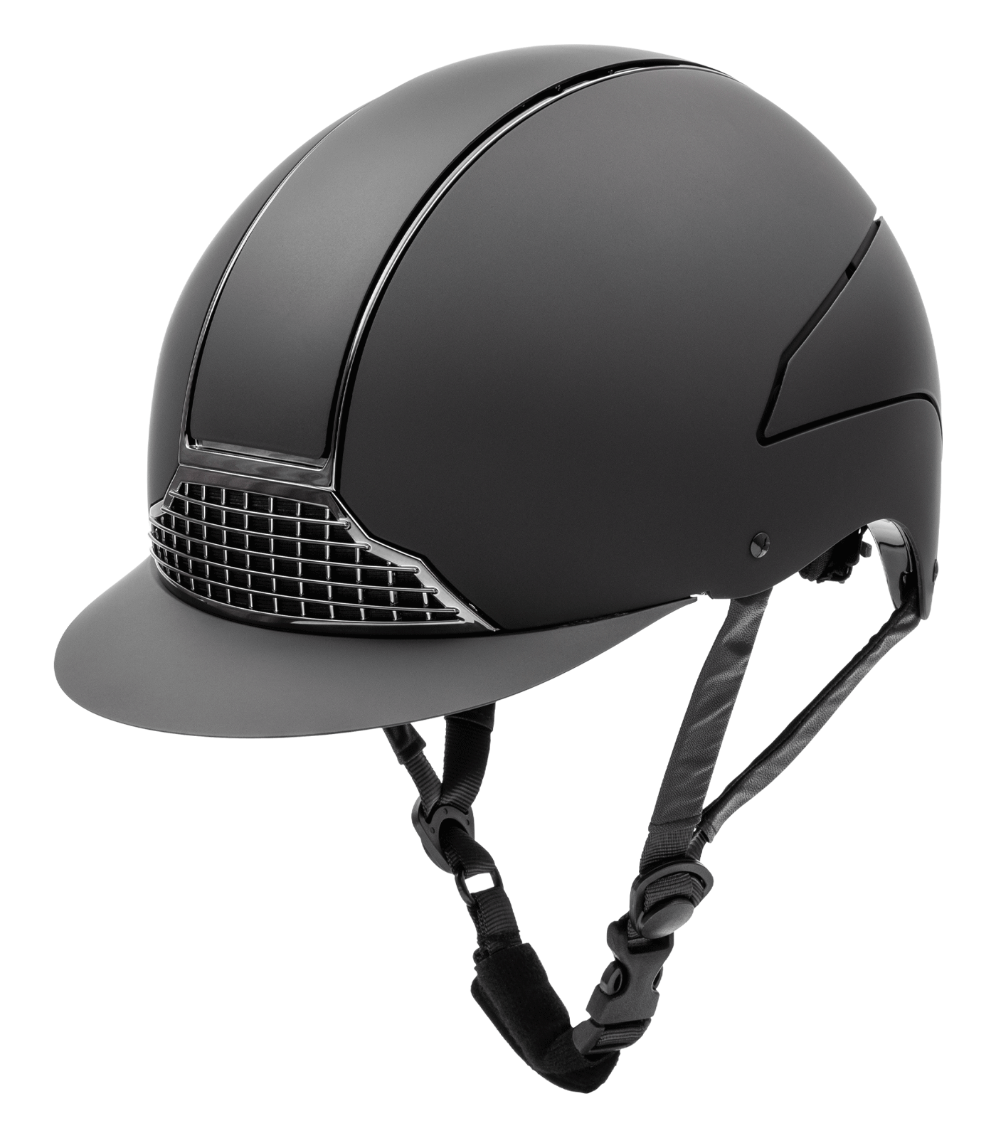 SWING H24 chrome riding helmet - Black mat