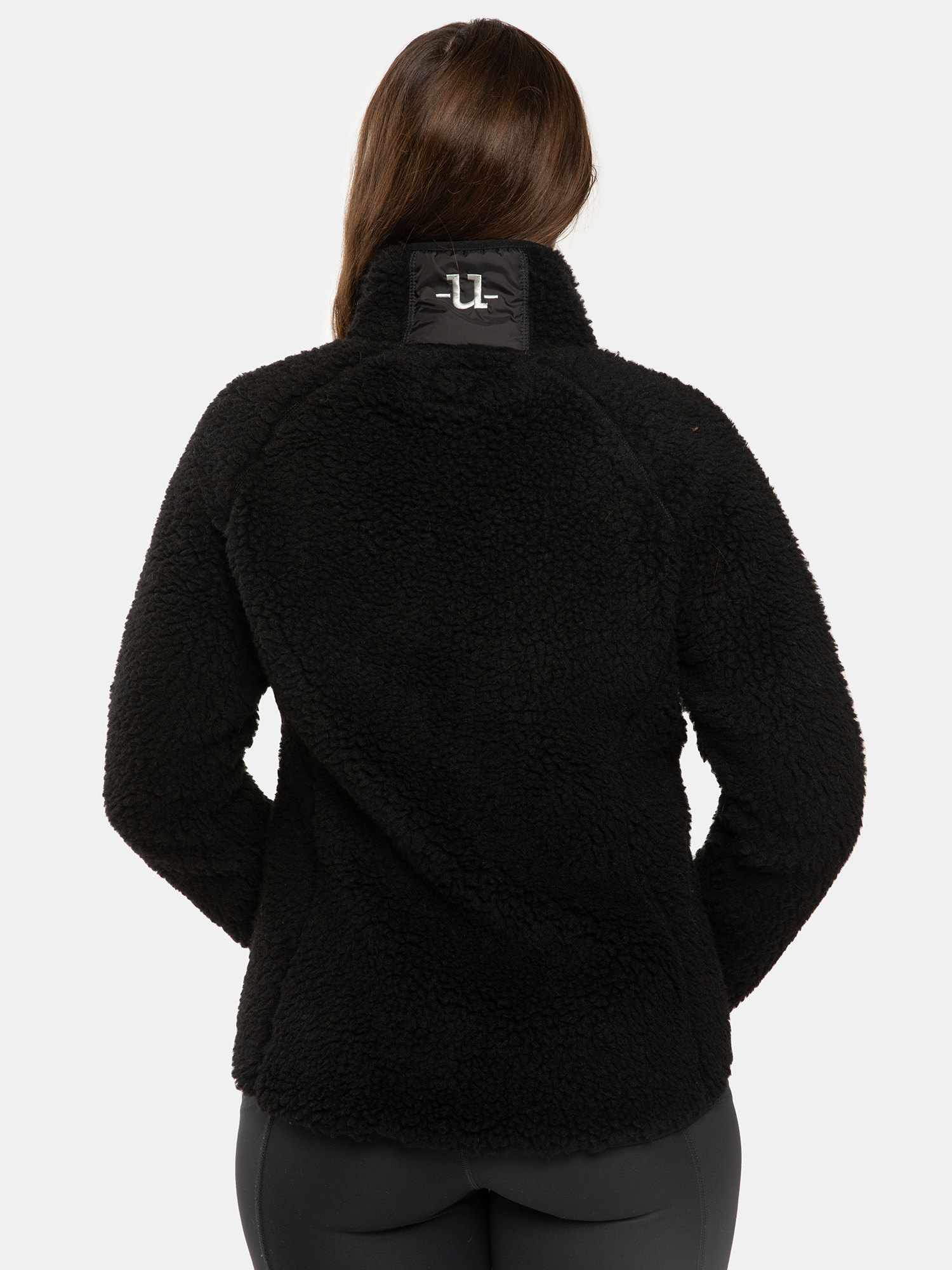 Uhip Merino Pile Full Zip - Jet Black