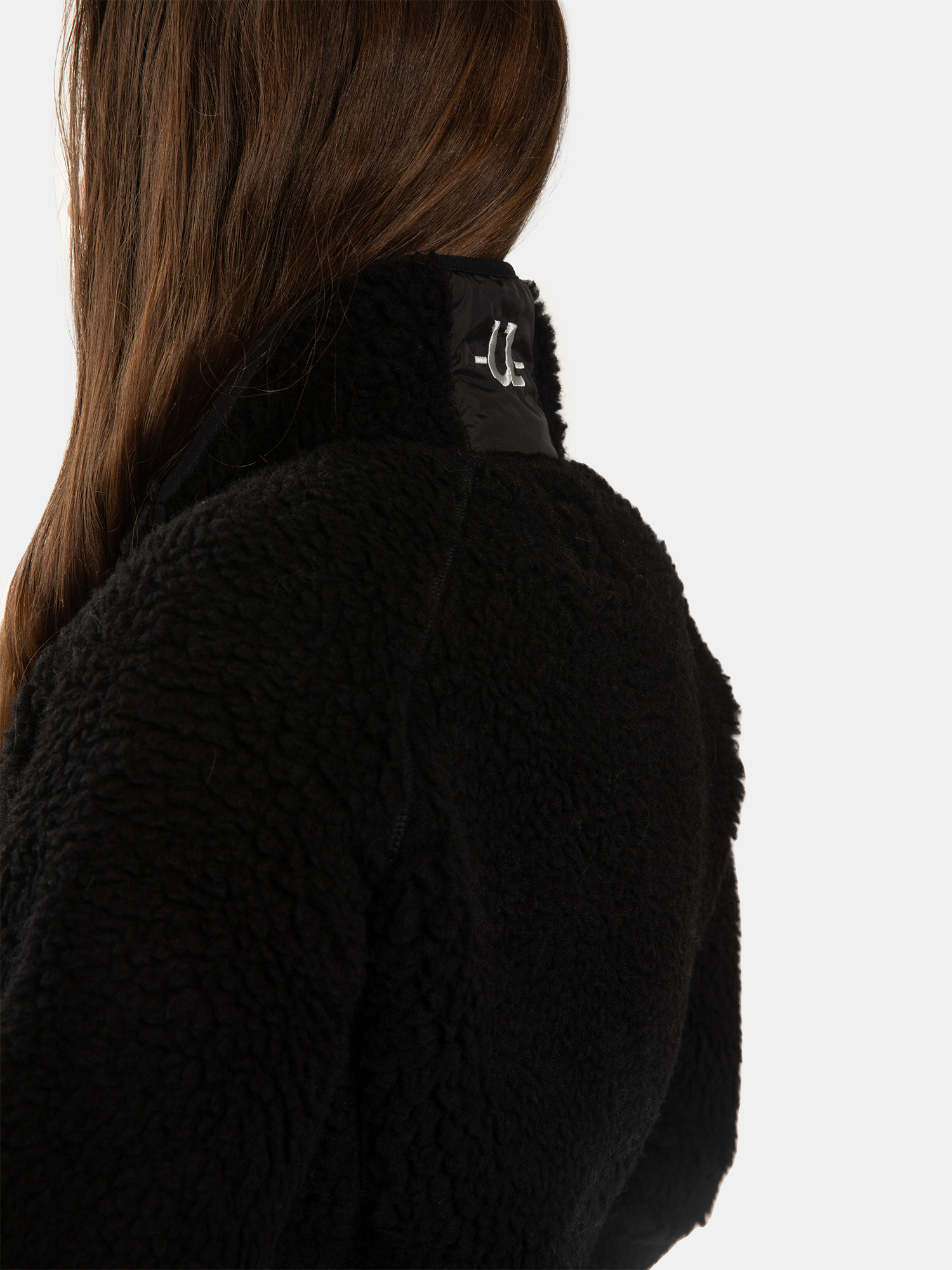 Uhip Merino Pile Full Zip - Jet Black