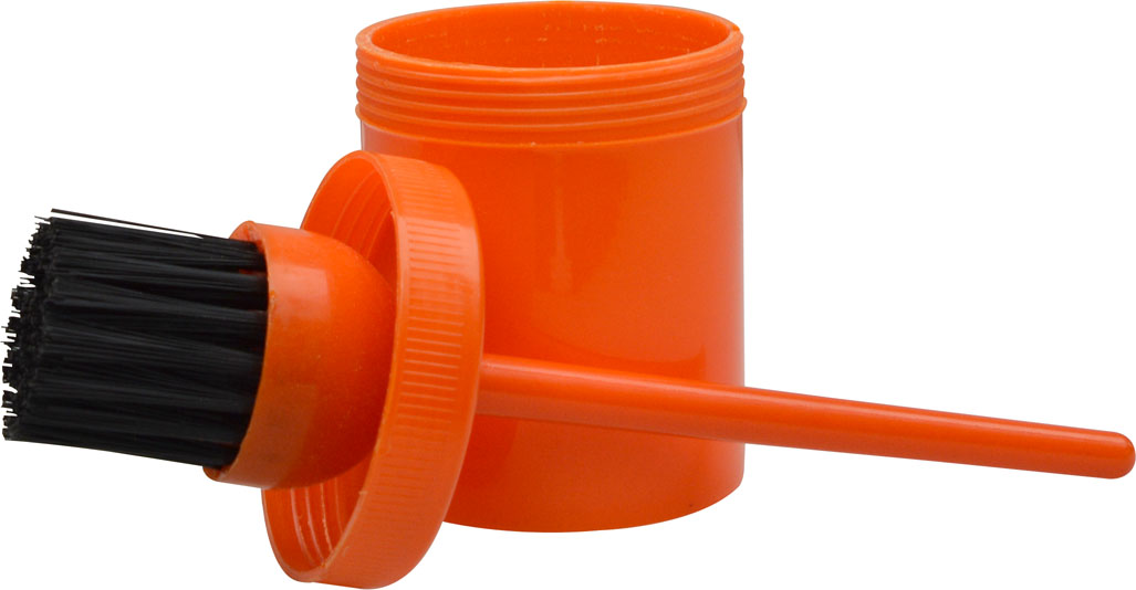 HIPPOTONIC Hoof Oil Brush With Container Orange
