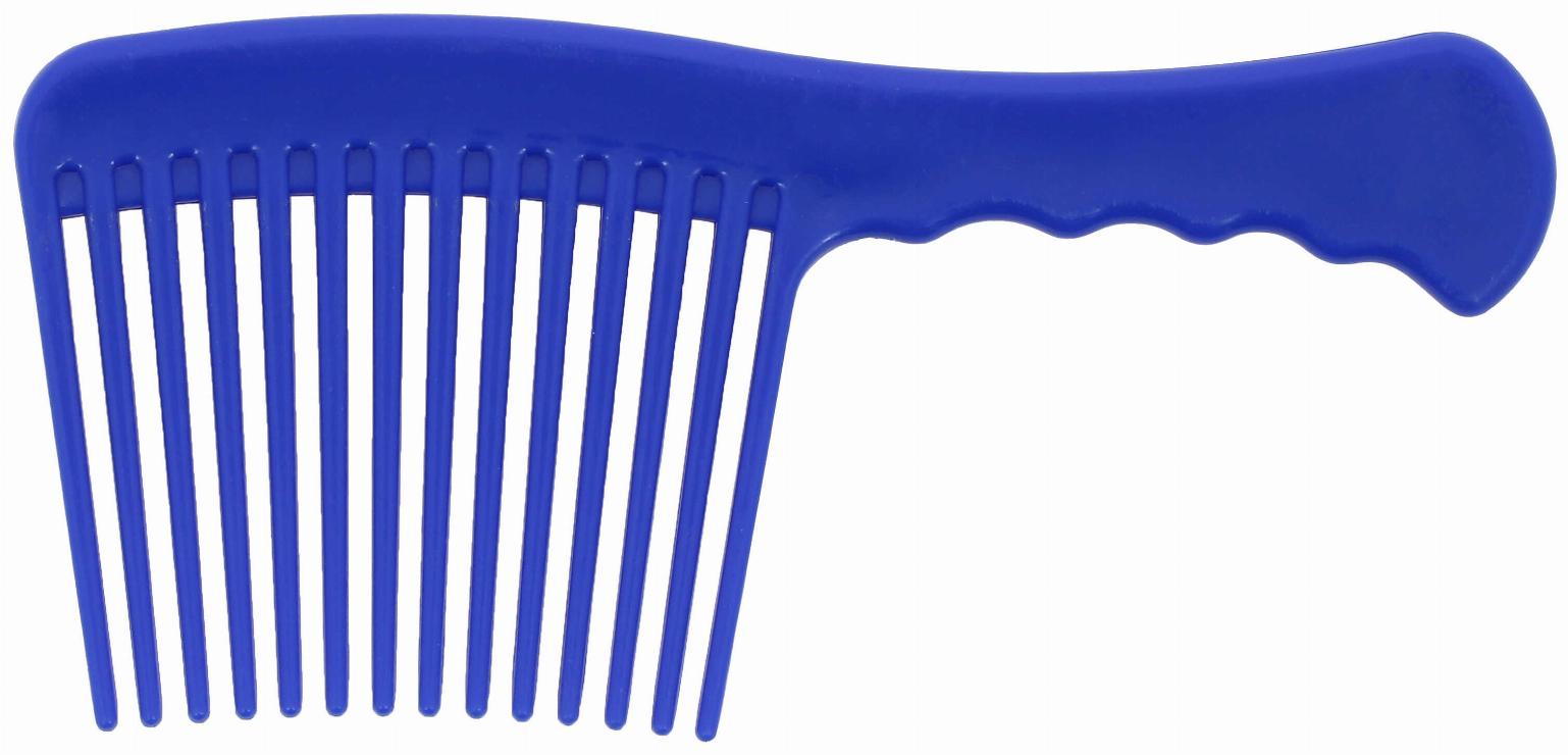 Hippotonic Soft PVC Wide-Tooth Mane Comb Blue