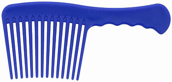 Hippotonic Soft PVC Wide-Tooth Mane Comb Blue