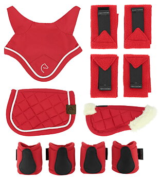 EQUITHEME Miniset Accessoarer- PONY ACADEMY - Röd