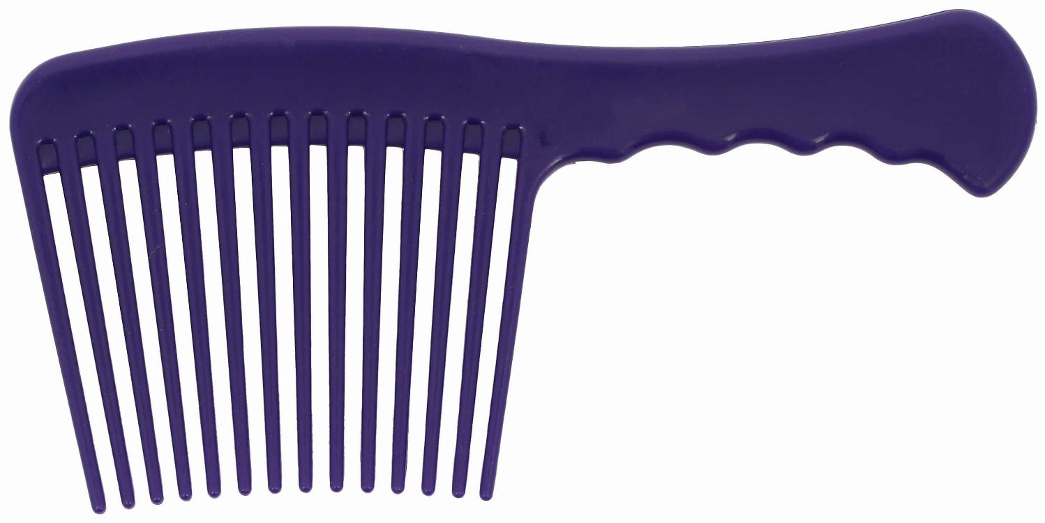 Hippotonic Soft PVC Wide-Tooth Mane Comb Purple