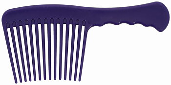 Hippotonic Soft PVC Wide-Tooth Mane Comb Purple