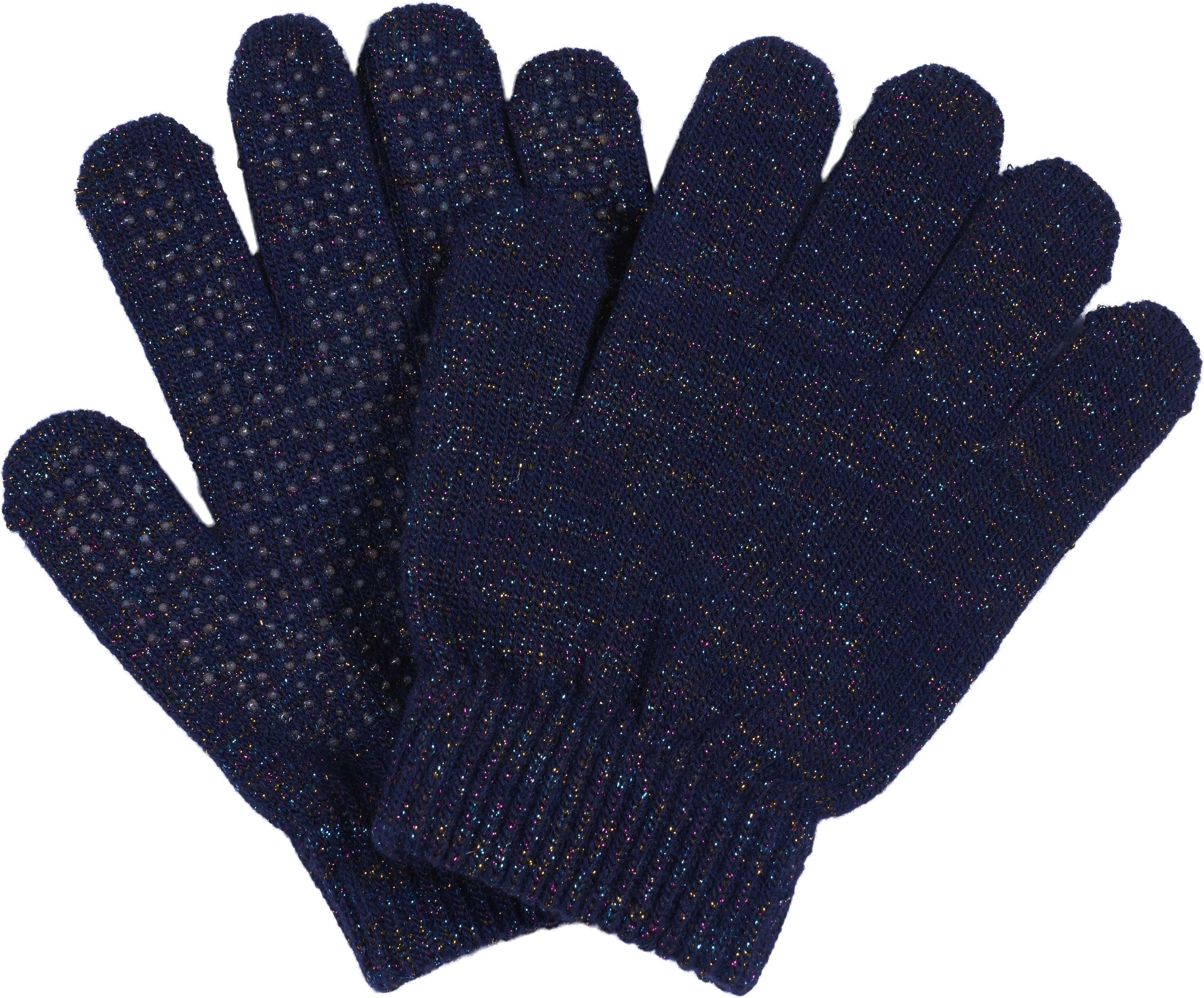 Equipage Luna Glitterhanskat Navy Junior