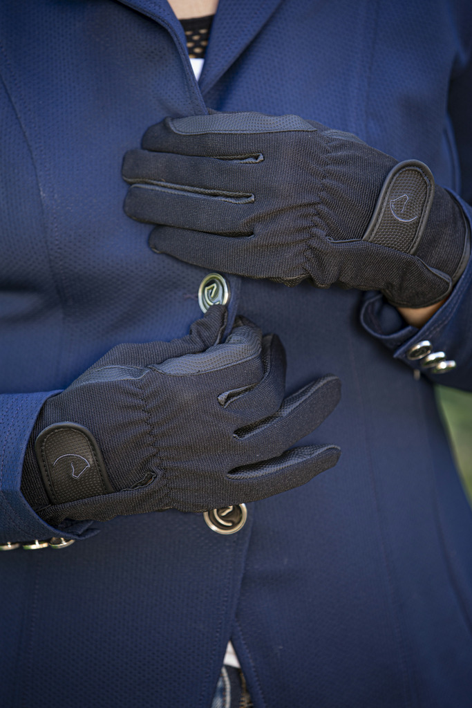 EQUITHÈME Filet Ridhandskar Svart (XS)