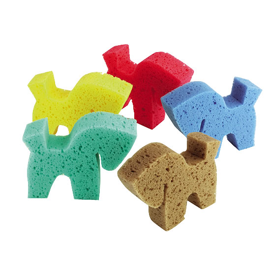 HIPPOTONIC Horse Shaped Sponge Assorted Colours 5pcs