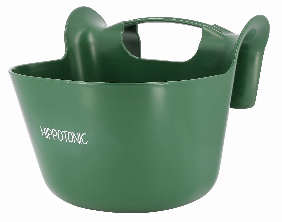 Hippotonic Travel Feeder with Handle, Plastic Green