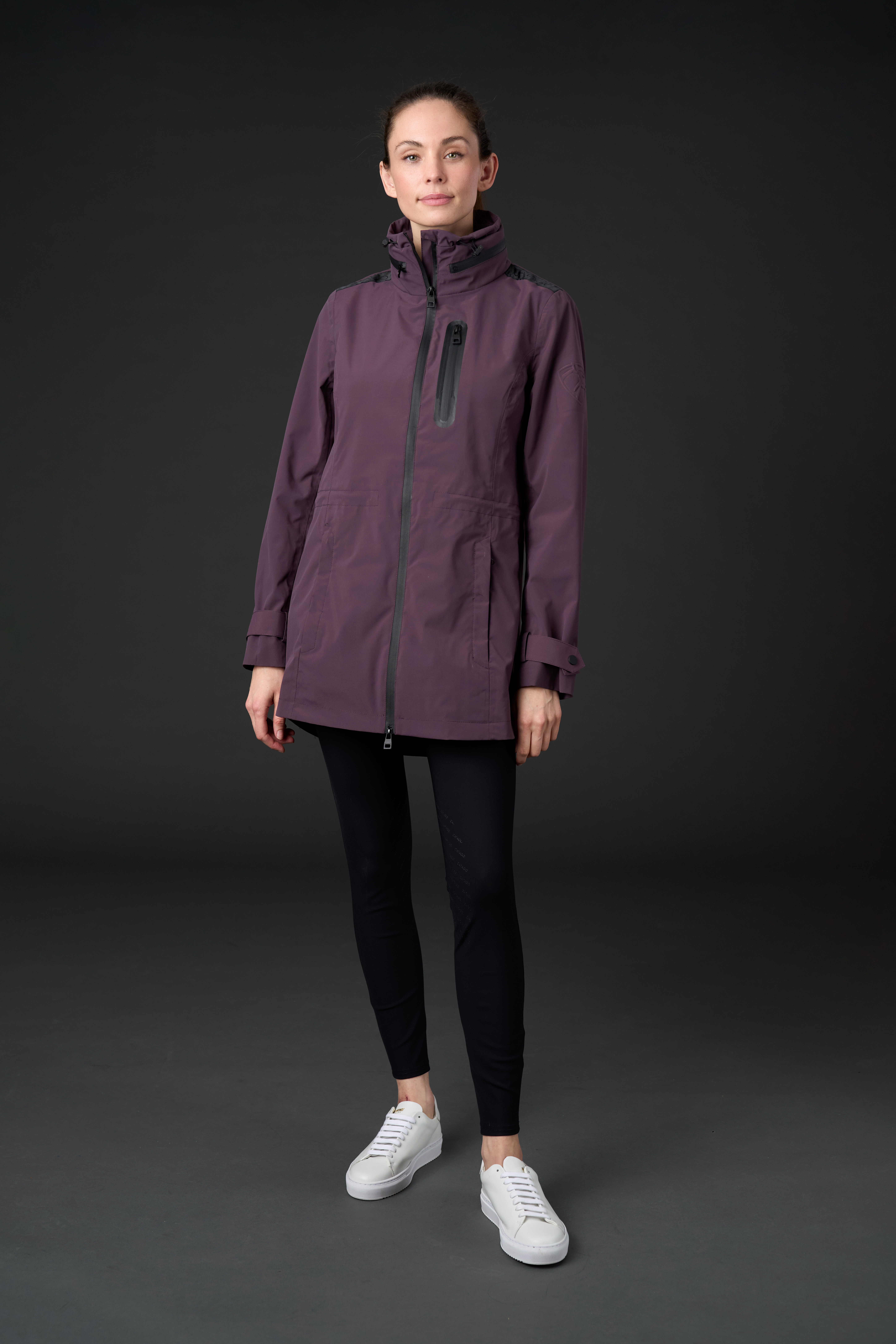 CATAGO Roy Waterproof Riding Coat - Plum Perfect, S - 3