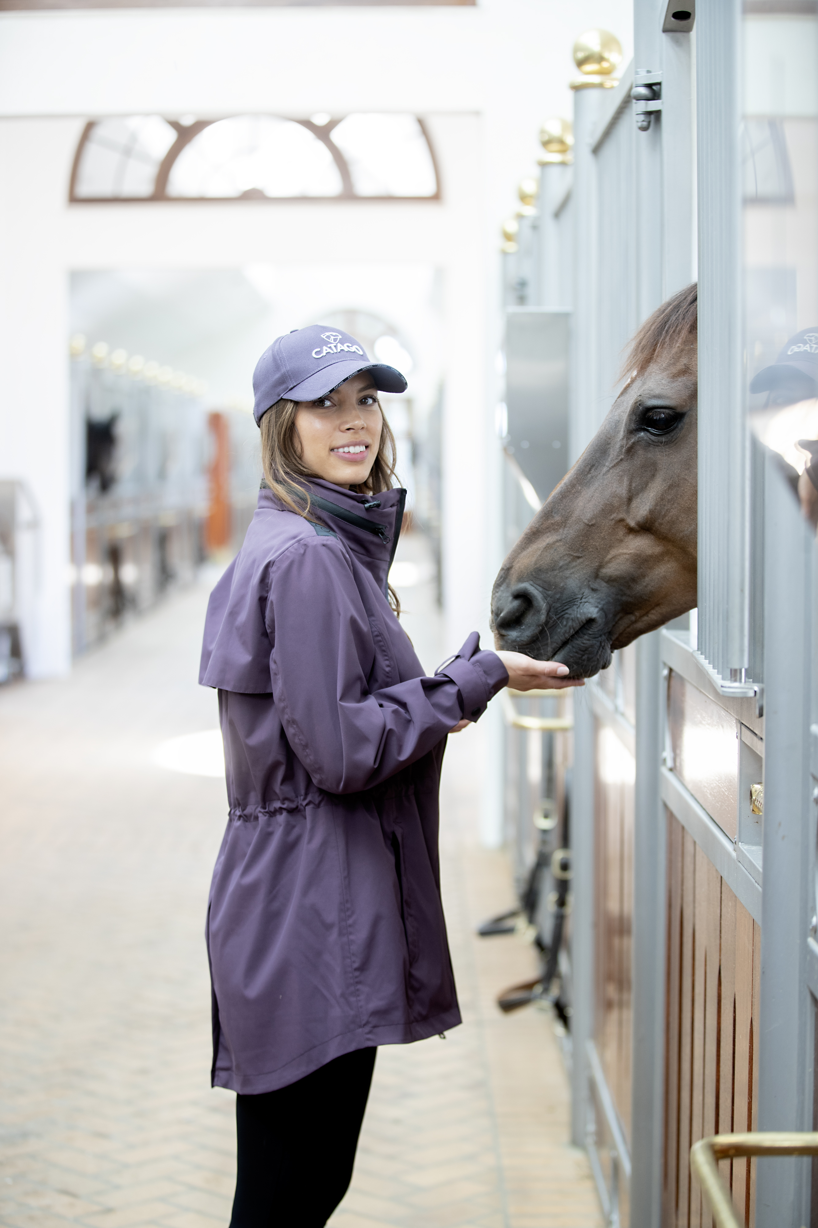 CATAGO Roy Waterproof Riding Coat - Plum Perfect, S - 2