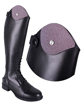 Vaihdettavat koristeet QHP ''Romy'' saappaille - Pinkki Glitteri