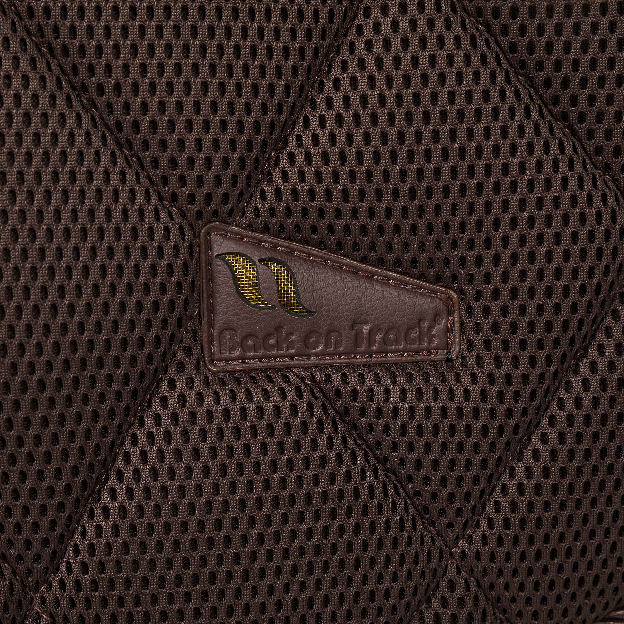 Back On Track Airflow Jumping Saddle pad - Brown - 5