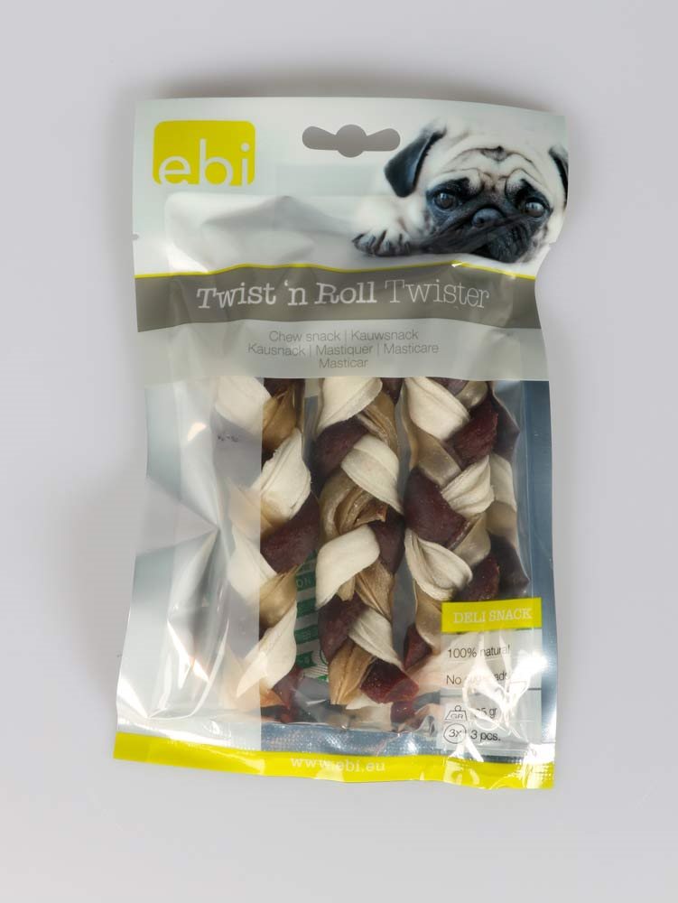 Twist 'n Roll Flätade Tuggben - 3-pack