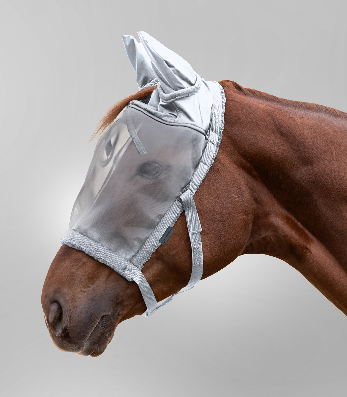 Waldhausen Grimma med Flugpannband - Silvergrå (Ponny)