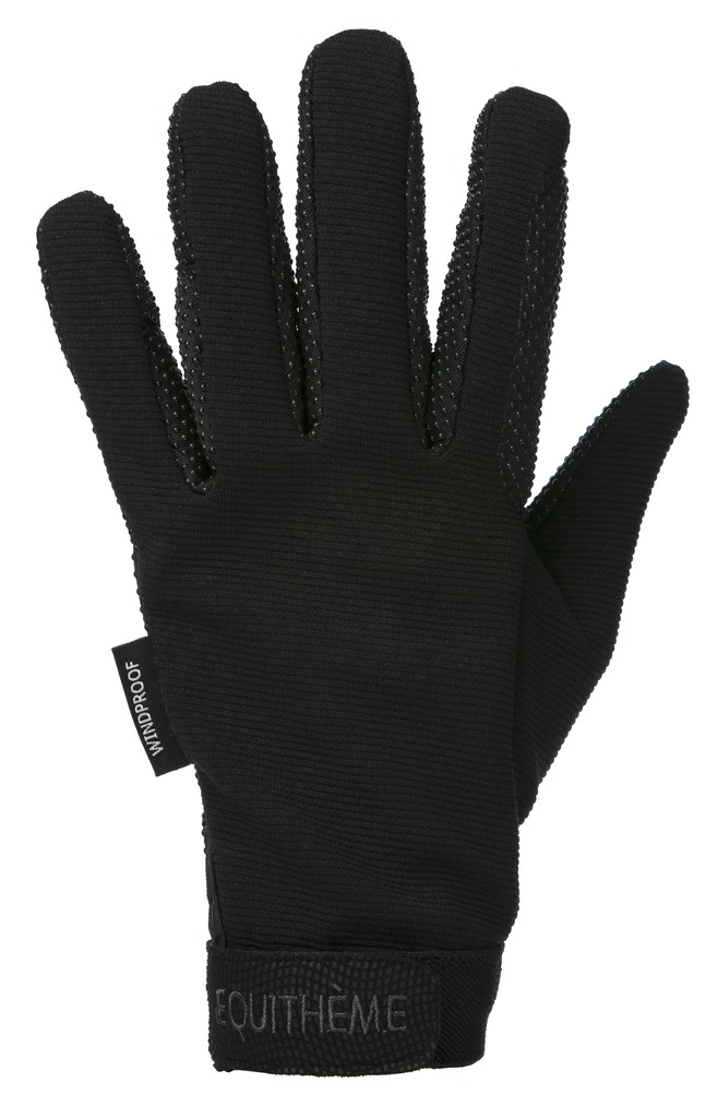 EQUITHEME Knit Gloves Navy - 2