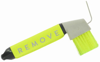 Equitheme Je T'aime Hoof Pick Fluorescent yellow