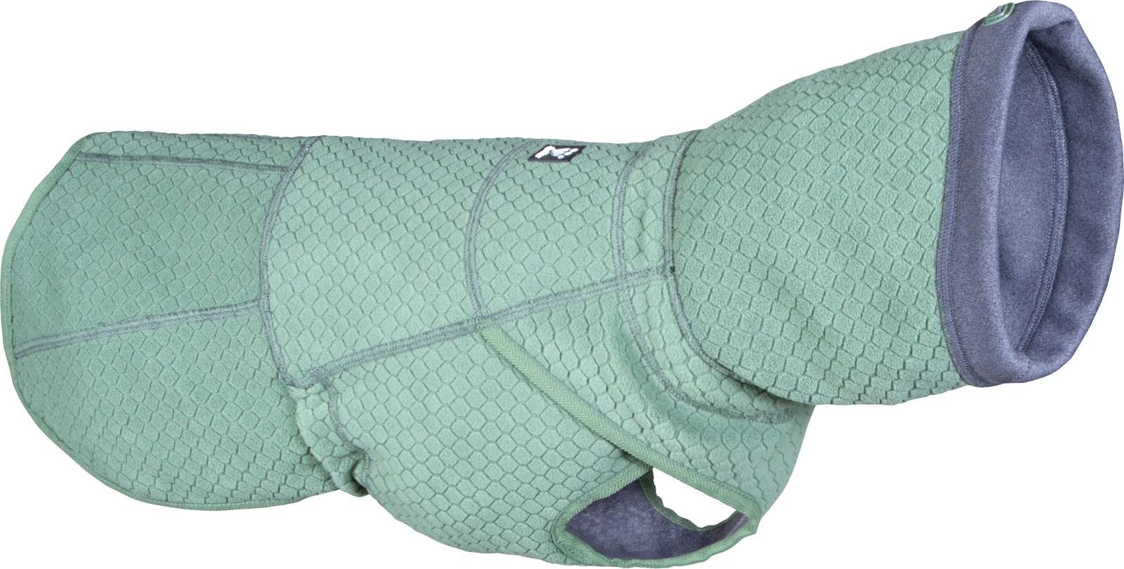 Hurtta Razzle-Dazzle Midlayer Vändbar Hundjacka Blackberry - Grå/Grön, 55 - 11