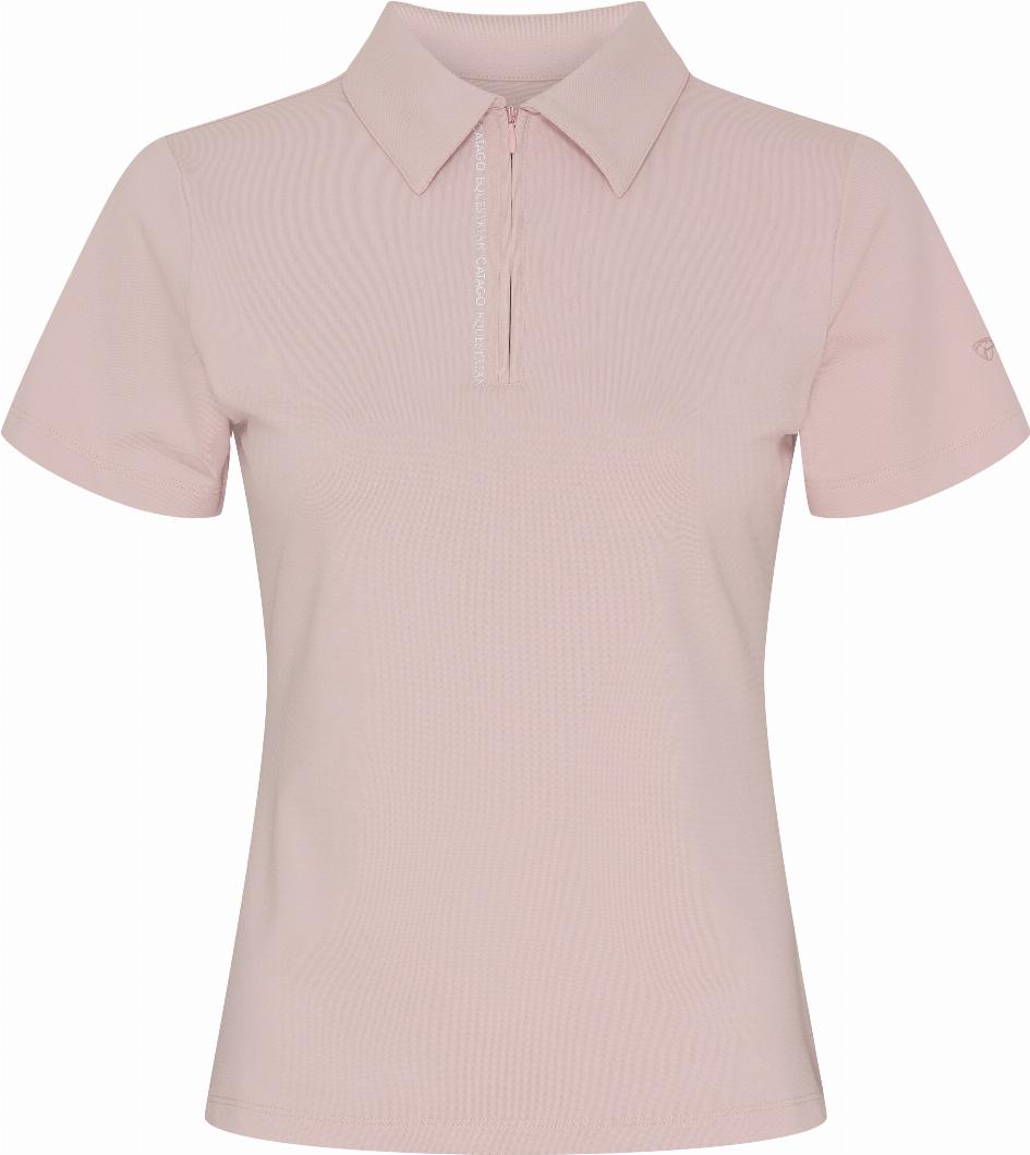 CATAGO Nash Zip Polo Short Sleeve Riding Blouse - Burnished Lilac, S - 6