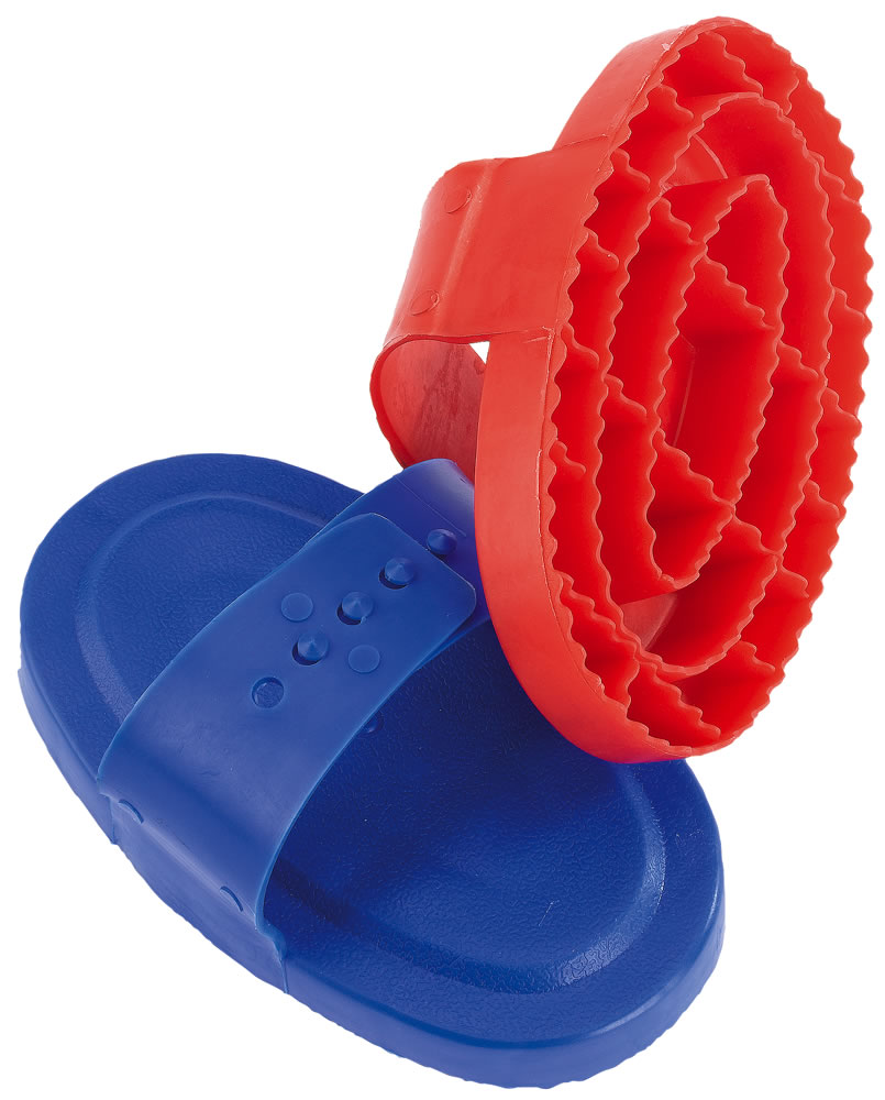 HIPPOTONIC Oval Plastic Curry Comb Assorted Colours