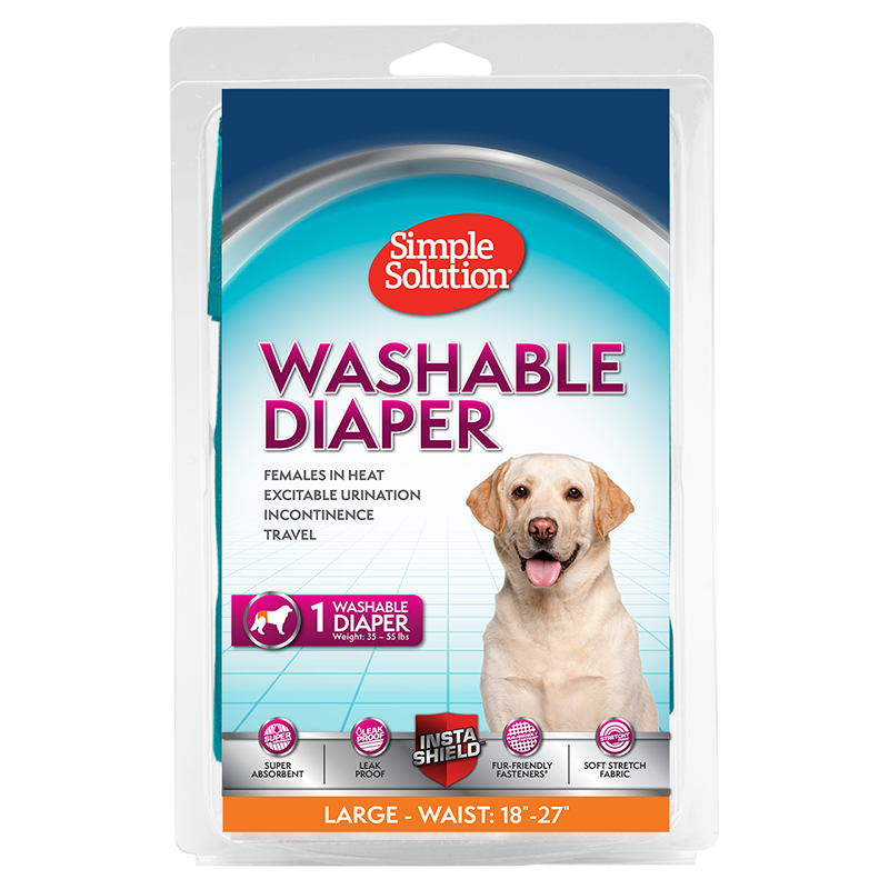 Simple Solution Washable Diaper For Female Dogs , XL - 2