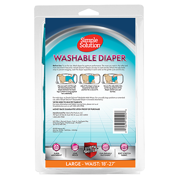 Simple Solution Washable Diaper For Female Dogs , S