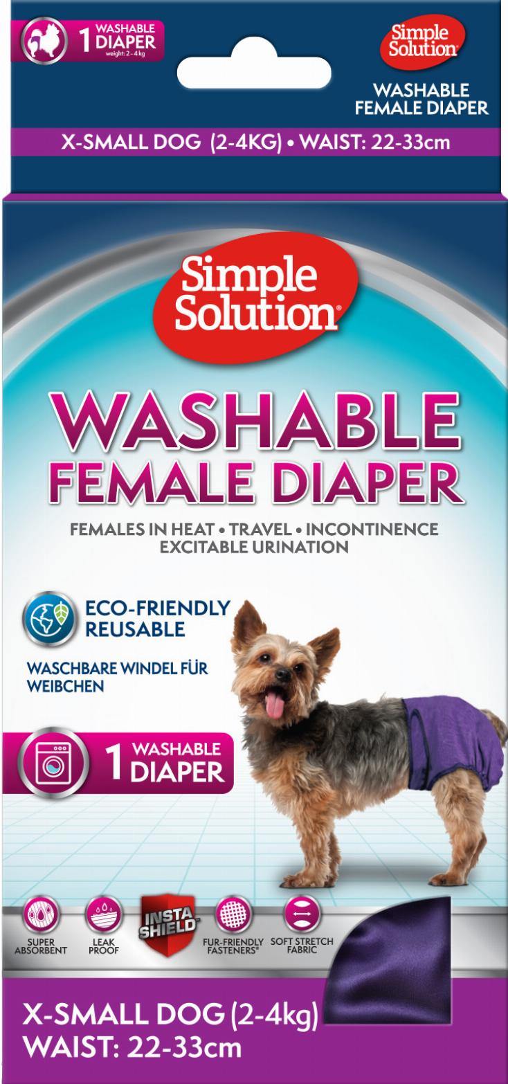 Simple Solution Washable Female Dog Diaper, XS