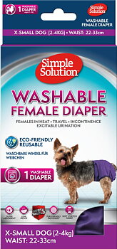 Simple Solution Washable Female Dog Diaper, XS