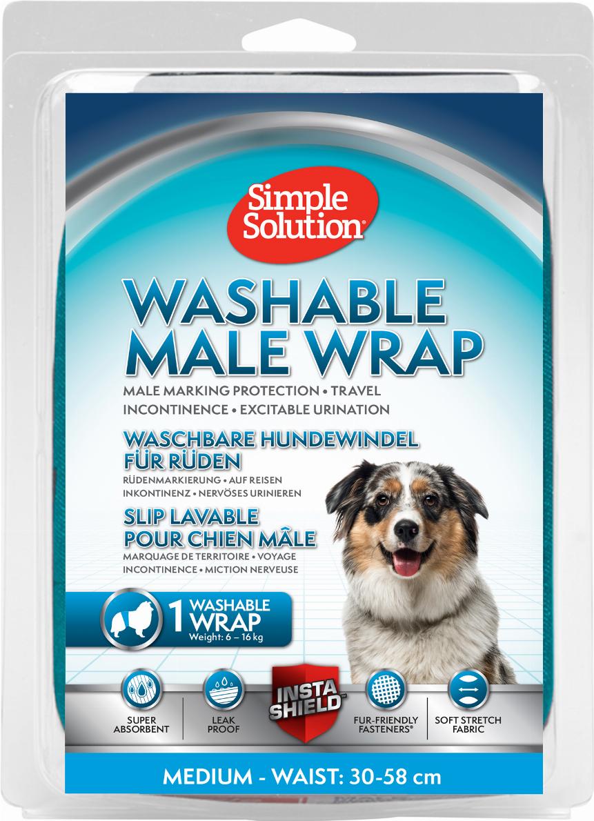 Simple Solution Washable Diaper for Male Dogs, L - 2