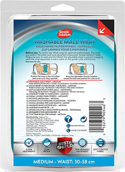 Simple Solution Washable Diaper for Male Dogs, L